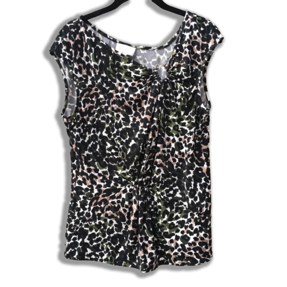 NWOT Laundry asymmetrical stretchy top